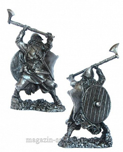 Миниатюра из олова Викинг, 9-11 вв, 54 мм, Runecraft Солдатики Публия