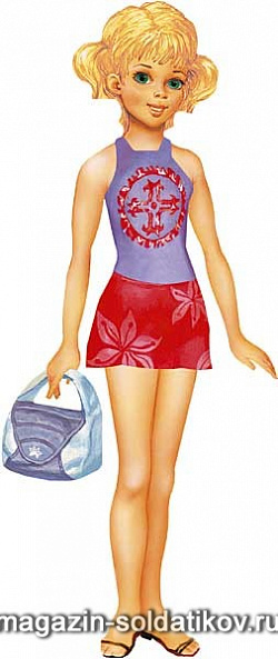 Игоровой набор из картона. Кукла «Подружка», Умбум (102) (102)