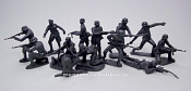 Солдатики из пластика Germans 12 figures in 12 poses (gray), 1:32 ClassicToySoldiers - фото