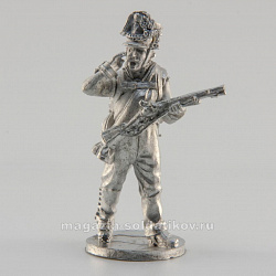 Сборная миниатюра из металла Унтер офицер егерской роты 28 мм, Аванпост