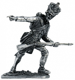 Миниатюра из металла 057. Сержант фузилеров линейной пехоты, Франция 1809 г. EK Castings
