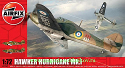 Сборная модель из пластика А Самолет HURRICANE MkI (1/72) Airfix (2067) (2067)