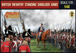 Солдатики из пластика British Infantry Standing Shoulder Arms, (1/72) Strelets (202) (202)