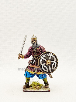Миниатюра из олова Варяжский воин XI-XII века, 54 мм, Большой полк