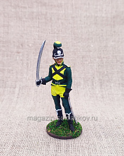 Рядовой конно-егерского полка герцога Людвига. Вюртемберг, 1805-1807 гг., 54мм - фото