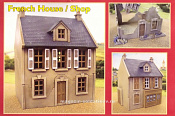 PR001 French house/shop 1:72, Valiant Miniatures