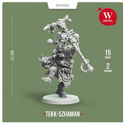 Сборные фигуры из смолы Tekk-Szhaman, 28 мм, Артель авторской миниатюры «W»