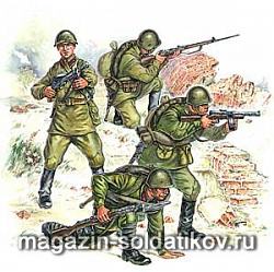 Сборные фигуры из пластика Пехота Кр. Армии №2 (1/35) Звезда