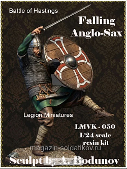 Сборная миниатюра из смолы Battle of Hastings: Falling Anglo-Sax, 75 мм, Legion Miniatures (LMVK-050) (LMVK-050)