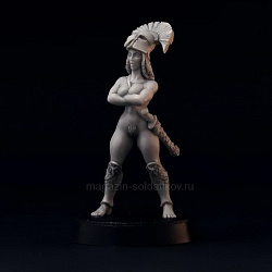 Female Greek Hoplite Commander (General) 28 mm, Brother Vinni's (gr-09) (gr-09 )
