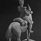 Сборная фигура из смолы Трубач армейский улан, Россия 1809-13 гг., 54 мм, Chronos miniatures
