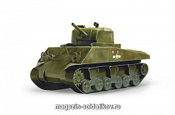 Сборная модель из картона. Серия: Бронетехника. Масштаб 1/35. Танк М4А2 «Sherman» Умбум (200 01) (200 01)