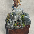 Миниатюра из смолы Схватка с пумой (две фигуры), 75 мм (575-030) (575-030)