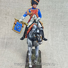 Миниатюра из олова Трубач гвардейских конных гренадер, Франция 1805-15 гг., 54 мм, Студия Большой полк (ИЛ2380.12.03.54) (ИЛ2380.12.03.54 )