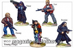 Фигурки из металла SV 35 «Молодые затычки» (28 мм) Foundry (SV-35) (SV-35)