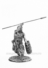 Миниатюра из олова 651 РТ Скиф бросающий копье, 54 мм, Ратник - фото