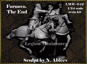 Сборная миниатюра из смолы LMM-042 Battle of Fornovo. The End, 75 мм, Legion Miniatures - фото