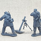 Солдатики из пластика Немецкий 88-мм миномет. Зима, Харьков 1943 г. (1:32) Plastic Platoon (PP080) (PP080)