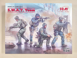 Сборные фигуры из пластика DS2401 Команда S.W.A.T. 1:24, ICM (Q529-002) (Q529-002)