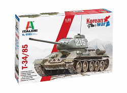 Сборная модель из пластика Танк T-34-85 PREMIUM VERSION (KOREAN WAR) (1/35) Italeri