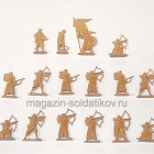 Солдатики из пластика Сарацины, стрелки (16 шт., бежевый) 1:32, Уфимский солдатик (пл016-БЕЖ) (пл016-БЕЖ)