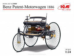 Сборная модель из пластика Автомобиль Бенца 1886 г., 1:24, ICM