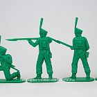 Солдатики из пластика Русские гренадеры 1812 года (зелёные), набор №1, 1:32, Уфимский солдатик