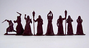Солдатики из пластика Тайный Орден Мертвого Пламени (8 шт, коричневый цвет), Воины и битвы - фото