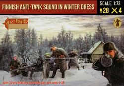 Finnish Anti-Tank Squad in Winter Dress (1/72) Strelets (246) (246)