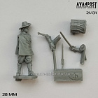 Сборная миниатюра из металла Барабанщик 28 мм, Аванпост (21131) (21131)