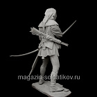Сборная миниатюра из смолы Европейский лучник XIV-XV вв. 75 mm (1:24) Medieval Forge Miniatures (C-75-134) (C-75-134)