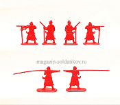 Солдатики из пластика Полк иноземного строя - усиление (6 шт., красный) 1:32, Уфимский солдатик - фото
