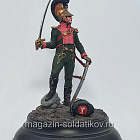 Масштабная модель в сборе и окраске Офицер 3-го шеволежерского полка, 1815, 54 мм (PB013) (PB013)