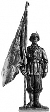 Миниатюра из металла 102. Итальянский знаменосец альпийской дивизии 1942 г. EK Castings - фото