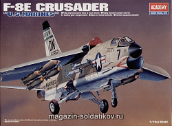 Сборная модель из пластика Самолет F-8E «Крусейдер» 1:72 Академия