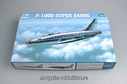 Сборная модель из пластика Самолет F - 100D «Супер Сейбр» 1:48 Трумпетер