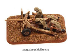 Сборная модель из пластика 6 pdr gun (8th Army) (x2) (15мм) Flames of War (BR510) (BR510)