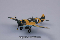 Масштабная модель в сборе и окраске Самолёт P-40E «Киттихаук» 9FS 49FG 1941 г. 1:72 Easy Model