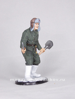 Миниатюра в росписи Боец Красной Армии, 1941-43 гг. СССР, 1:32, Сибирский партизан (СП092) (СП092)