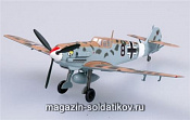 Масштабная модель в сборе и окраске Самолёт Messerschmitt Bf109 E-7 trop JG27, 1:72 Easy Model - фото