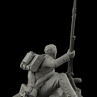 Сборная миниатюра из смолы Унтер-офицер Лейб-гвардии Литовского полка (раненый) 75 мм, HIMINI