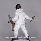 Миниатюра в росписи Автоматчик пехоты Красной армии в зимнем камуфляже, 1941-45 гг. СССР, 1:32, Сибирский партизан (СП090) (СП090)