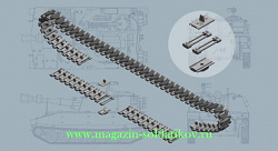 Сборная модель из пластика ИТ Гусеничные траки T - 136 Tracks for M108/M109 (1/35) Italeri