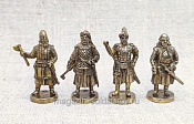 Фигурки из бронзы Великие полководцы (набор 4 шт) 40 мм, Unica - фото