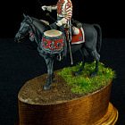 Сборная миниатюра из смолы Литаврщик гвардейских кирасирских полков, 1812-14, 54 мм, Chronos miniatures