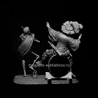 Сборная миниатюра из смолы Memento Mori (по мотивам средневековых гравюр), 75 мм, TRILOKA MINIATURES (TLK-75-035) (TLK-75-035)