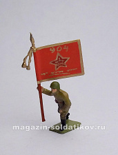 Знаменосцы Красной Армиии, 1:72, Мастерская братьев Клещенко. Игровые солдатики - фото