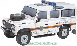 145-01 Сборная модель из картона.Land Rover Defender 110 (МЧС) (1/24), Умбум