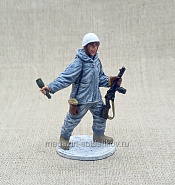 Боец РККА в зимнем маскхалате 54 мм - фото