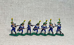 Солдатики из пластика в росписи Французские вольтижеры 1812 - набор 7 шт., Звезда - фото